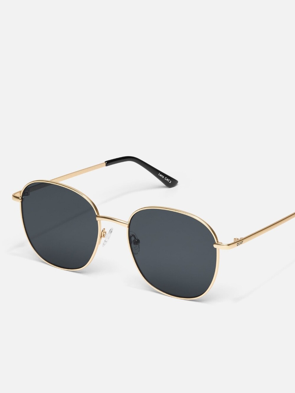 Quay Jezabell sunglasses gold-tone metal frame and Smoke Lenses